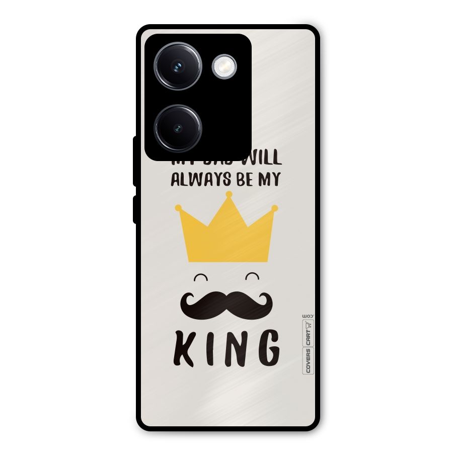 My King Dad Metal Back Case for Vivo Y300 Plus