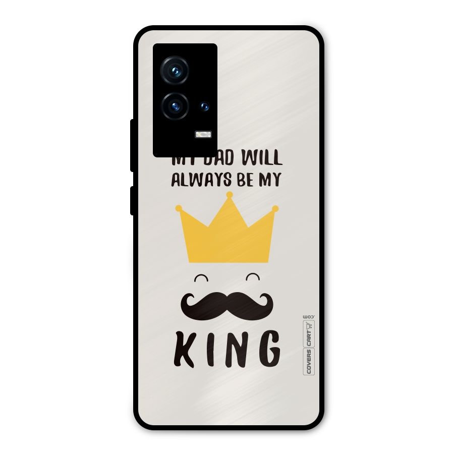 My King Dad Metal Back Case for iQOO 9 5G