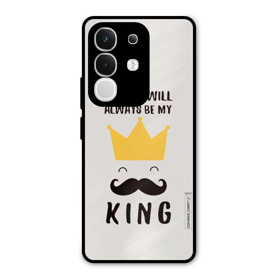 My King Dad Metal Back Case for iQOO Z10x