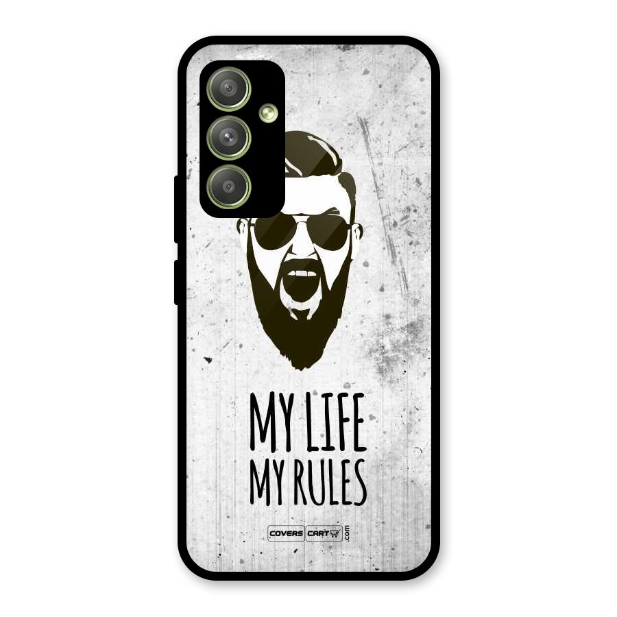 My Life My Rules Glass Back Case for Galaxy A54