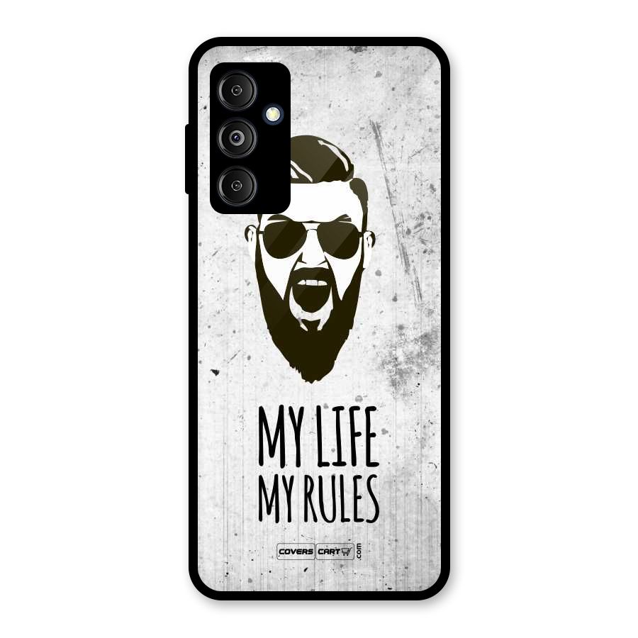 My Life My Rules Glass Back Case for Galaxy M14 5G