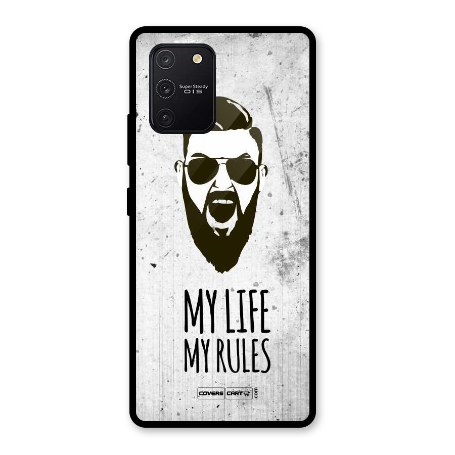 My Life My Rules Glass Back Case for Galaxy S10 Lite