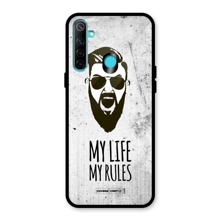 My Life My Rules Glass Back Case for Realme 5i