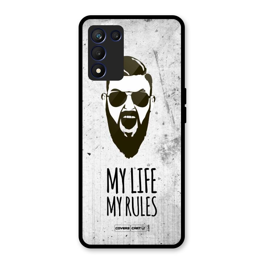 My Life My Rules Glass Back Case for Realme 9 5G Speed