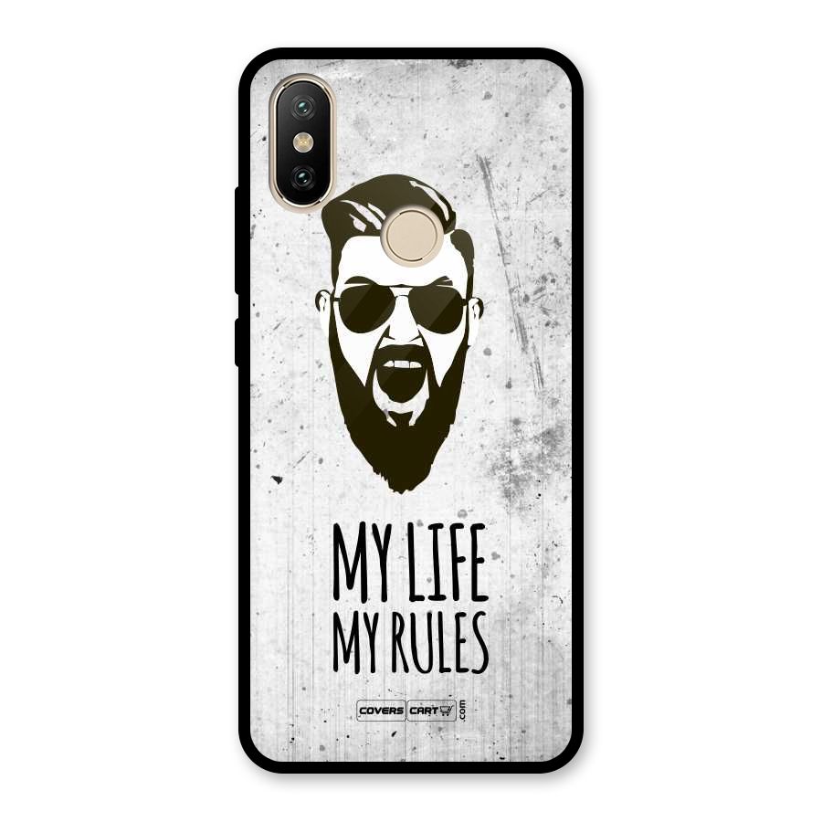 My Life My Rules Glass Back Case for Redmi A2