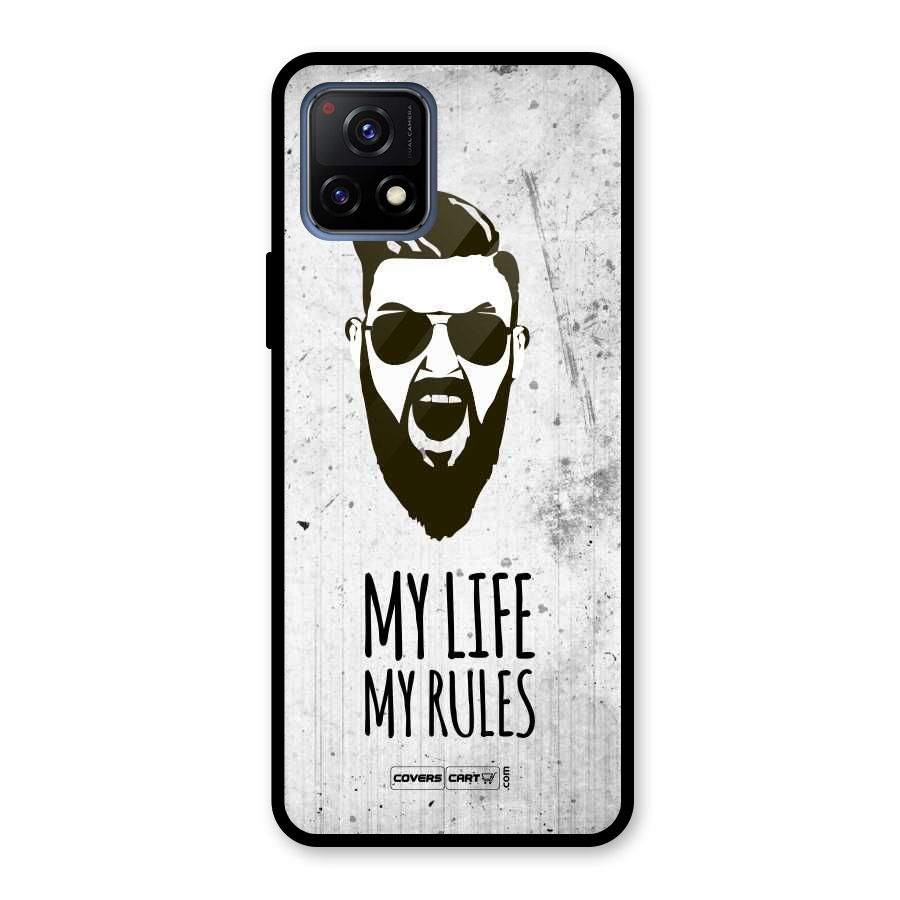 My Life My Rules Glass Back Case for Vivo Y72 5G