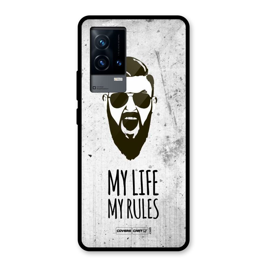 My Life My Rules Glass Back Case for iQOO 9 5G