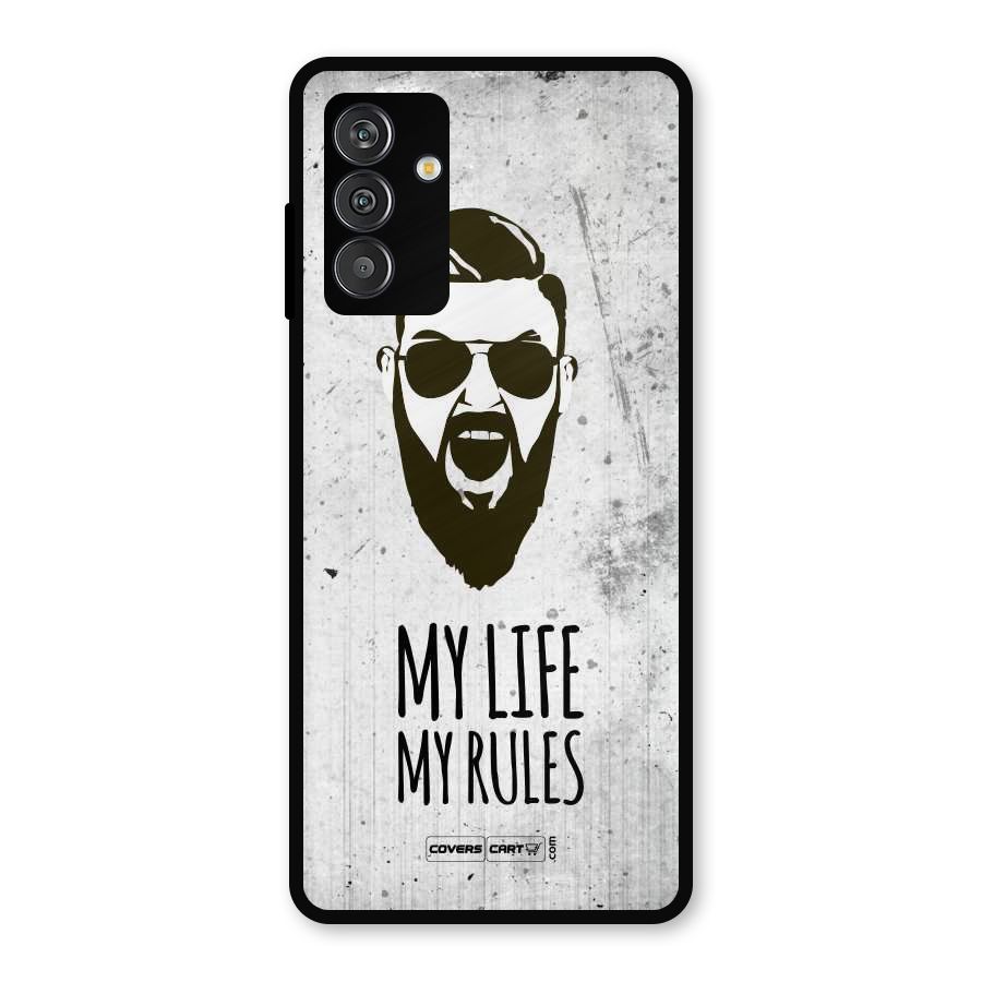 My Life My Rules Metal Back Case for Galaxy M13