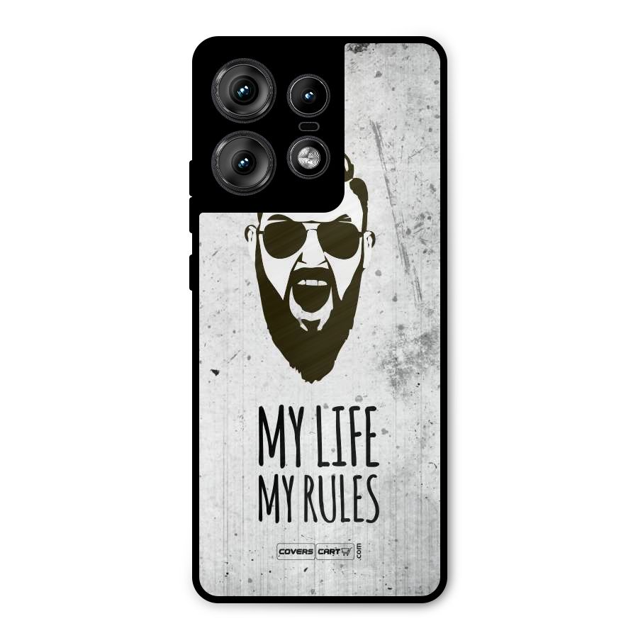 My Life My Rules Metal Back Case for Motorola Edge 50 Pro