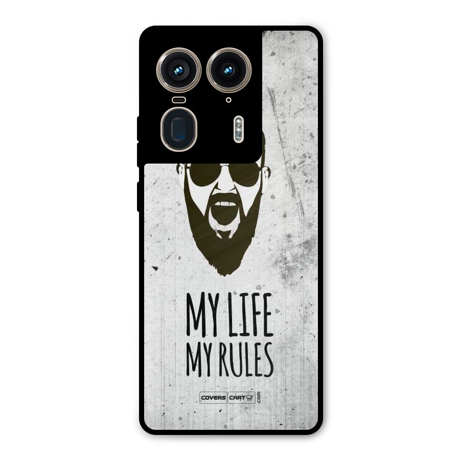 My Life My Rules Metal Back Case for Motorola Edge 50 Ultra