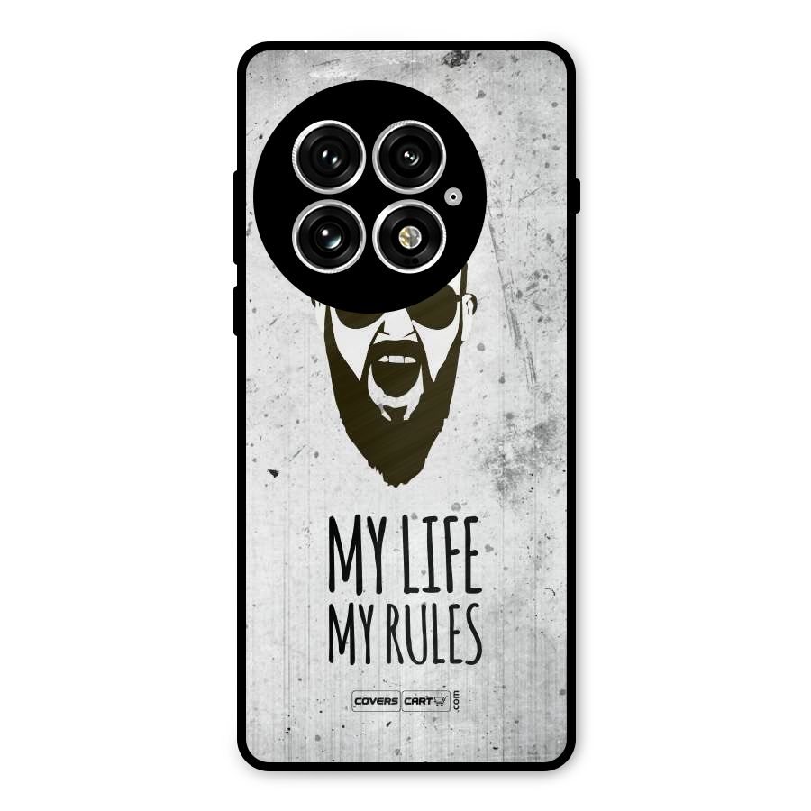 My Life My Rules Metal Back Case for OnePlus 13