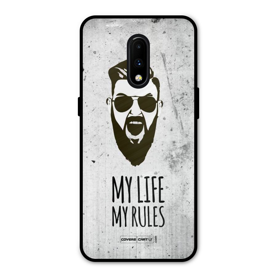 My Life My Rules Metal Back Case for OnePlus 7