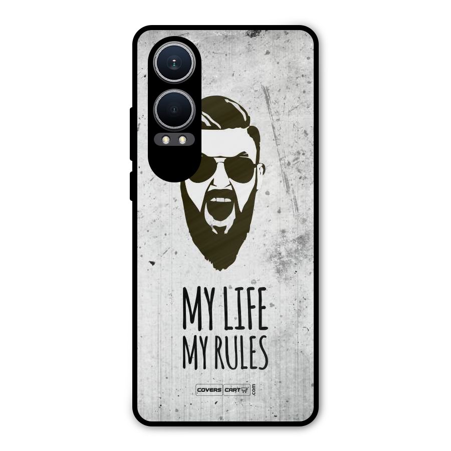 My Life My Rules Metal Back Case for OnePlus Nord CE4 Lite