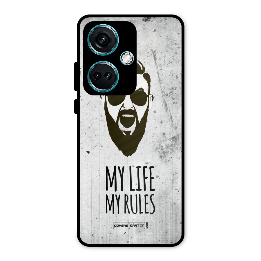 My Life My Rules Metal Back Case for OnePlus Nord CE 3 5G