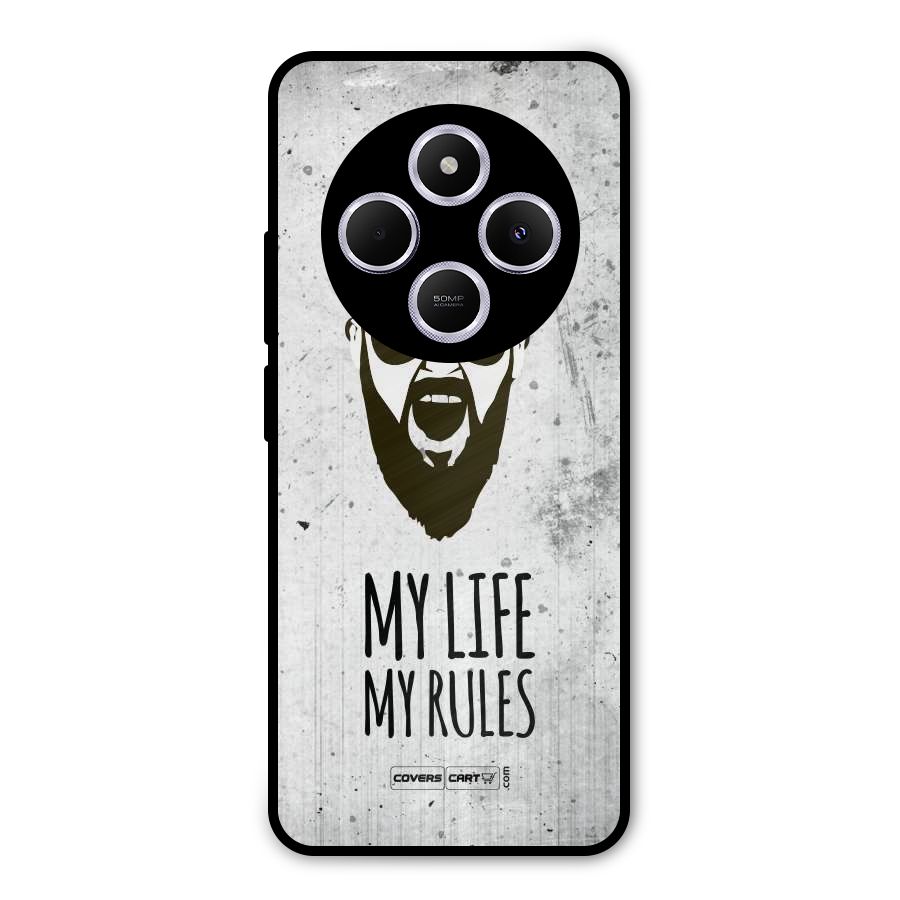 My Life My Rules Metal Back Case for Poco C75 5G