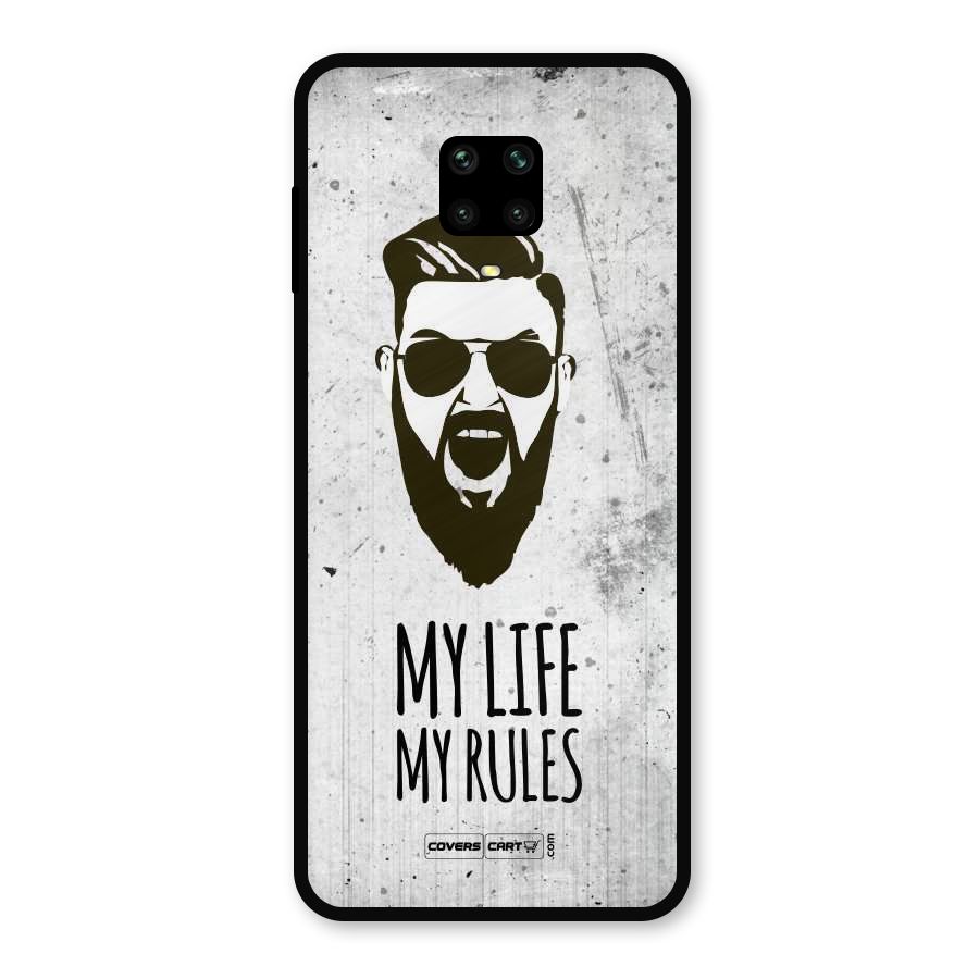 My Life My Rules Metal Back Case for Poco M2 Pro