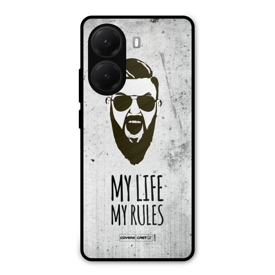 My Life My Rules Metal Back Case for Poco X7 Pro