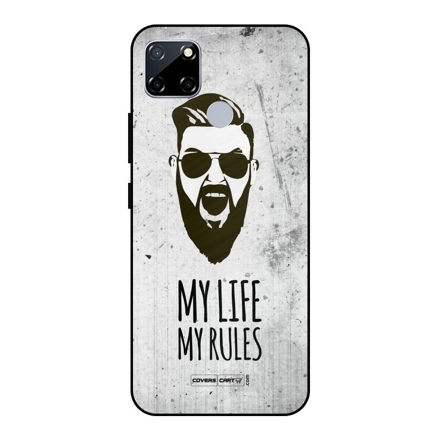 My Life My Rules Metal Back Case for Realme Narzo 30A
