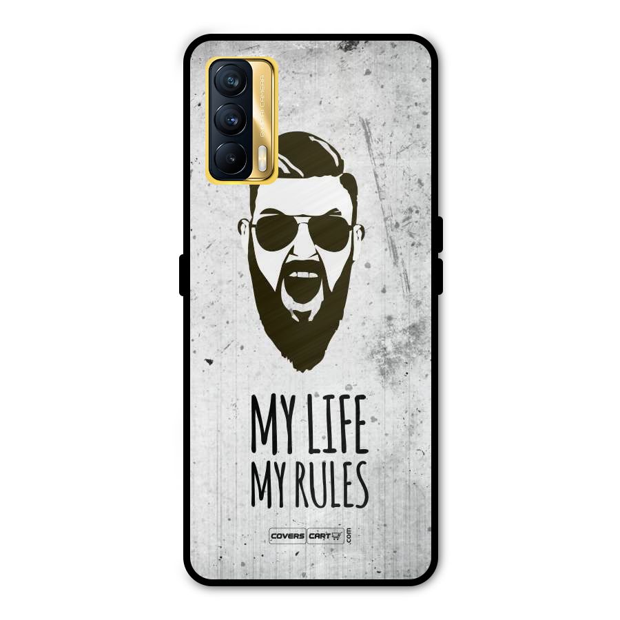 My Life My Rules Metal Back Case for Realme X7