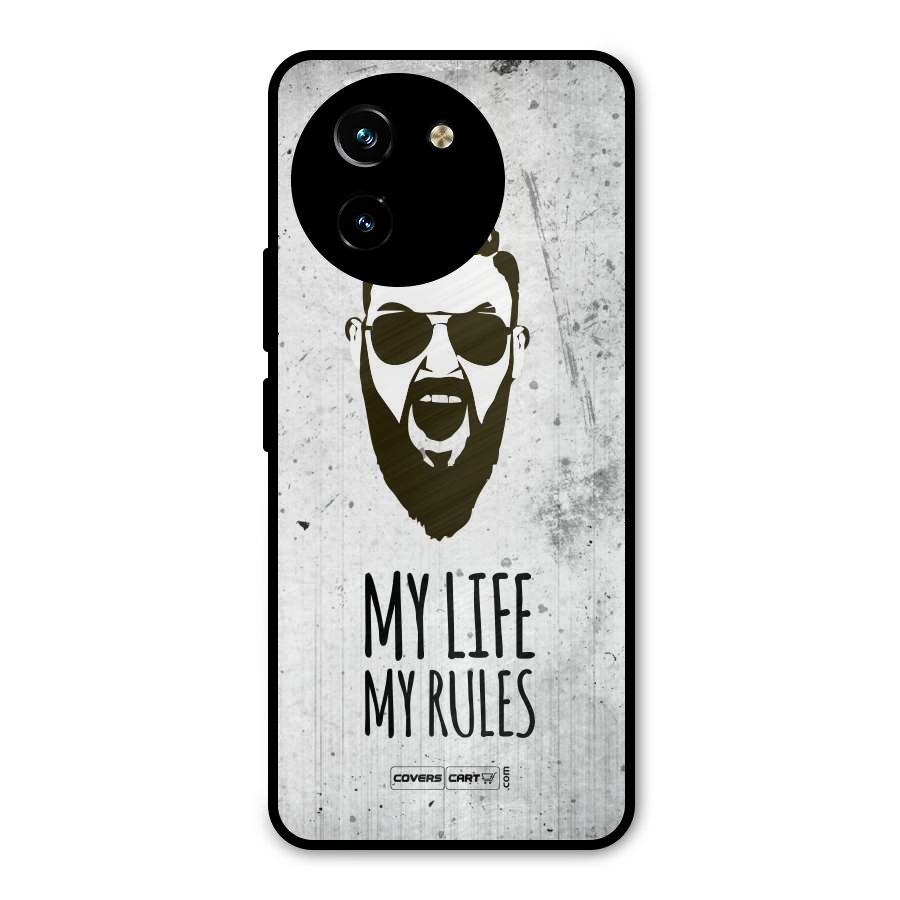 My Life My Rules Metal Back Case for Vivo T3x