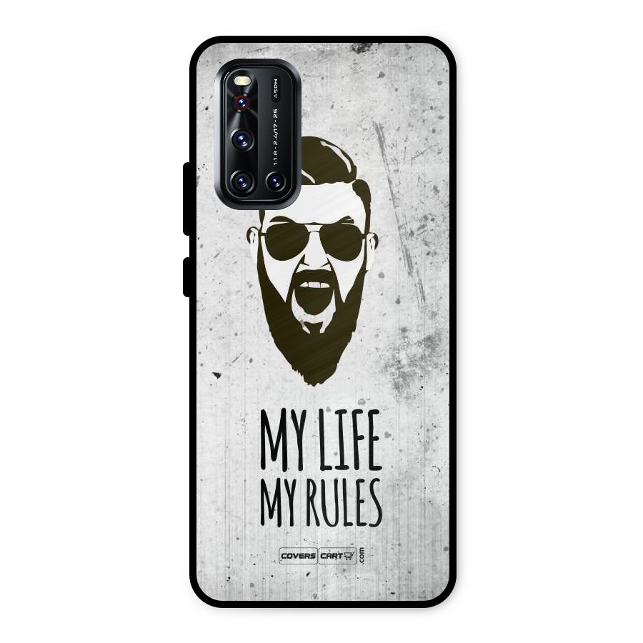 My Life My Rules Metal Back Case for Vivo V19