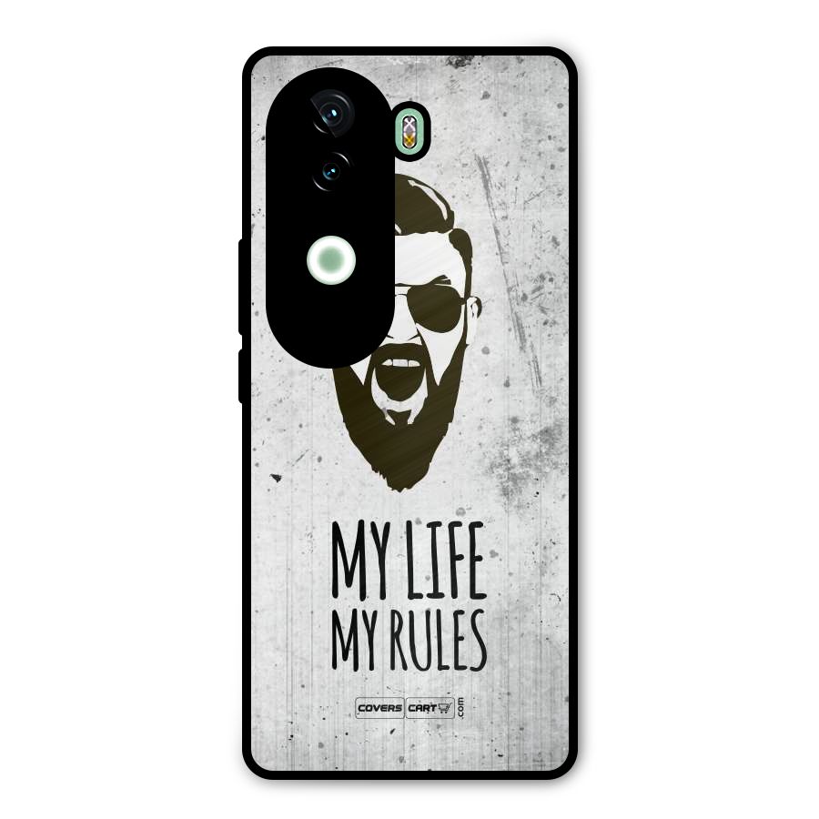 My Life My Rules Metal Back Case for Vivo V40e