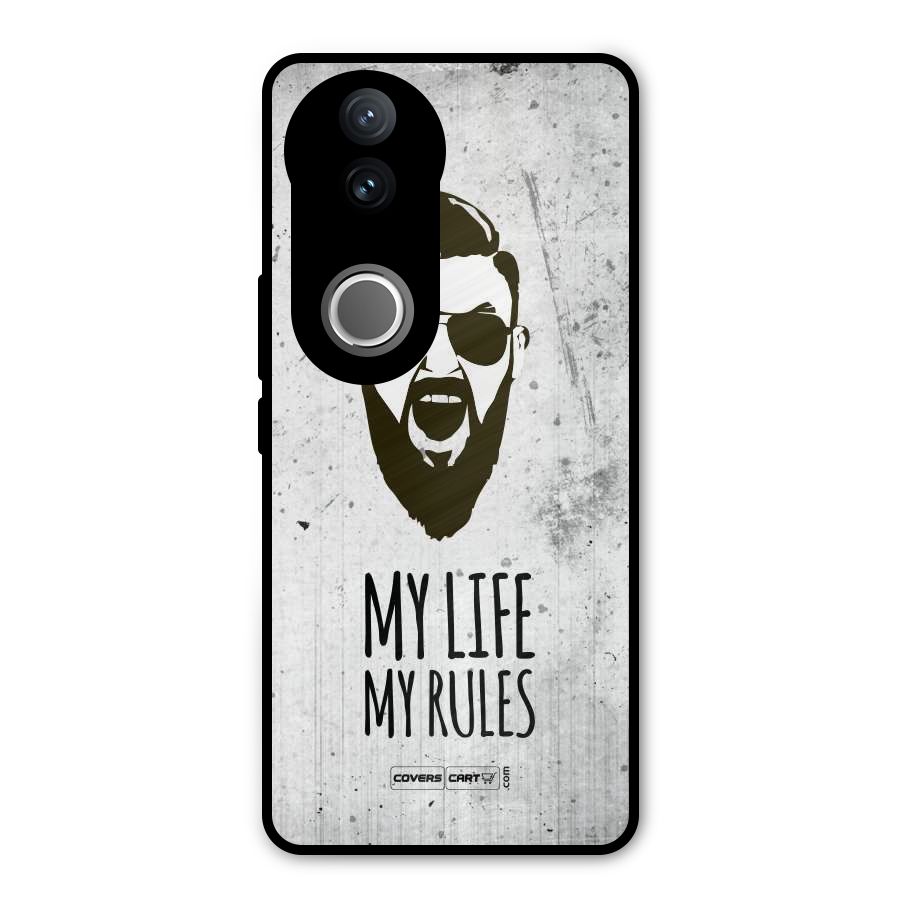 My Life My Rules Metal Back Case for Vivo V50e