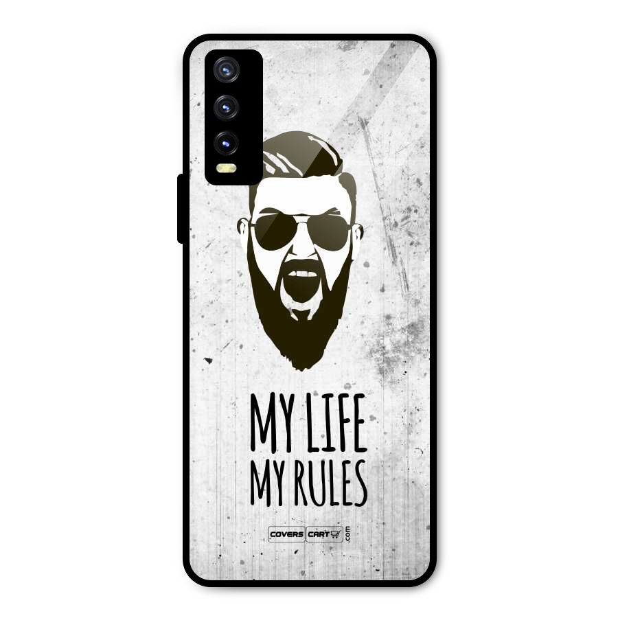 My Life My Rules Metal Back Case for Vivo Y20g