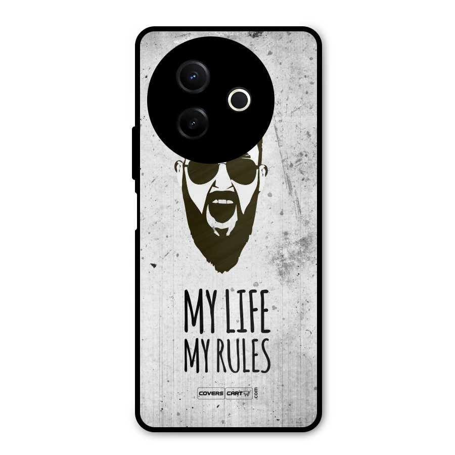 My Life My Rules Metal Back Case for Vivo Y39