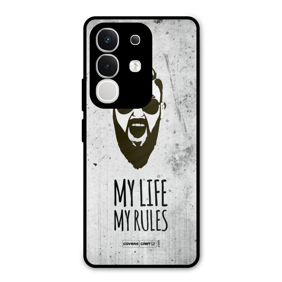 My Life My Rules Metal Back Case for iQOO Z10x