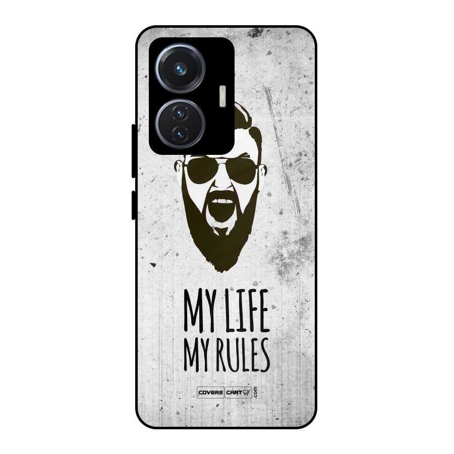 My Life My Rules Metal Back Case for iQOO Z6 44W