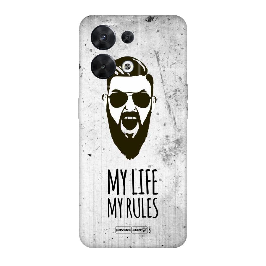 My Life My Rules Original Polycarbonate Back Case for Oppo Reno8 5G