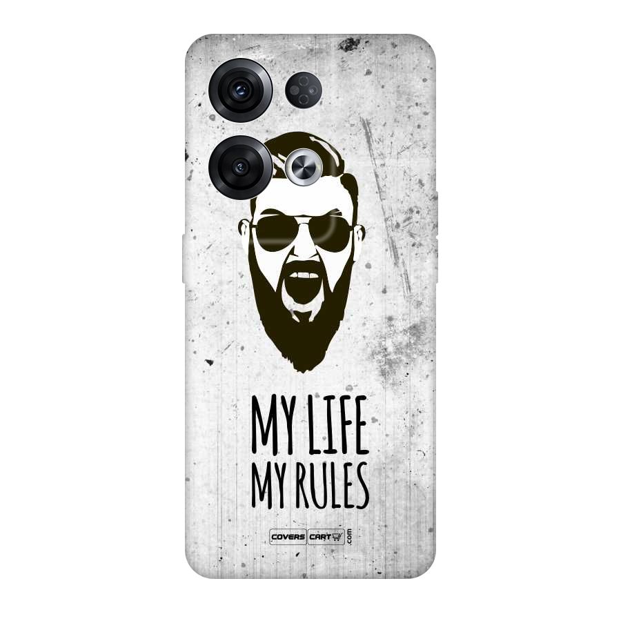 My Life My Rules Original Polycarbonate Back Case for Oppo Reno8 Pro 5G