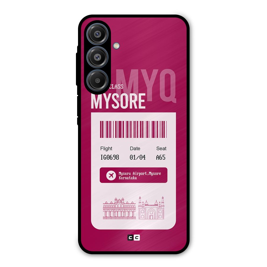 Mysore Boarding Pass Metal Back Case for Galaxy A16 5G
