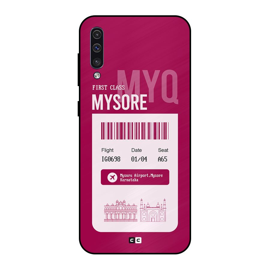 Mysore Boarding Pass Metal Back Case for Galaxy A50s