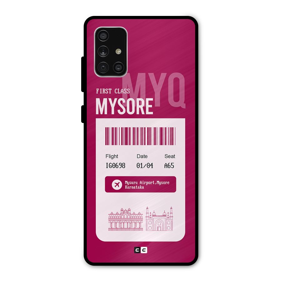 Mysore Boarding Pass Metal Back Case for Galaxy A71
