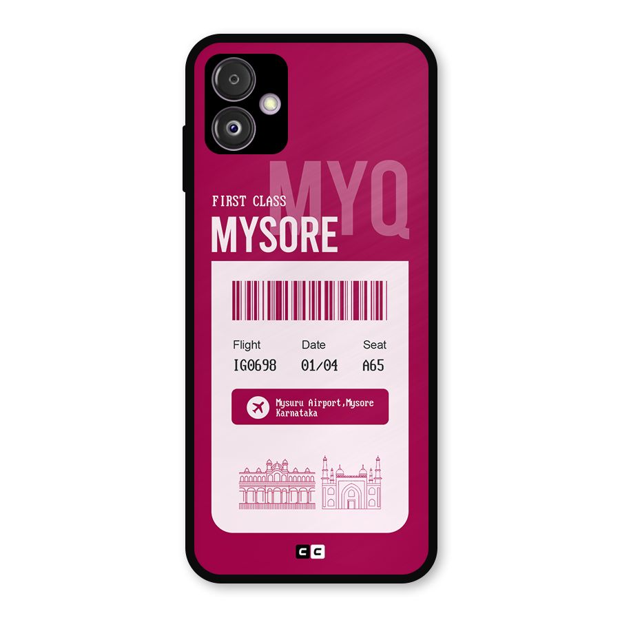 Mysore Boarding Pass Metal Back Case for Galaxy F14