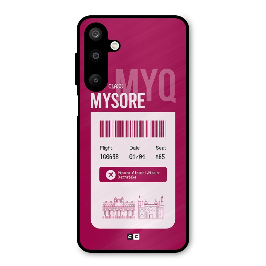 Mysore Boarding Pass Metal Back Case for Galaxy M16
