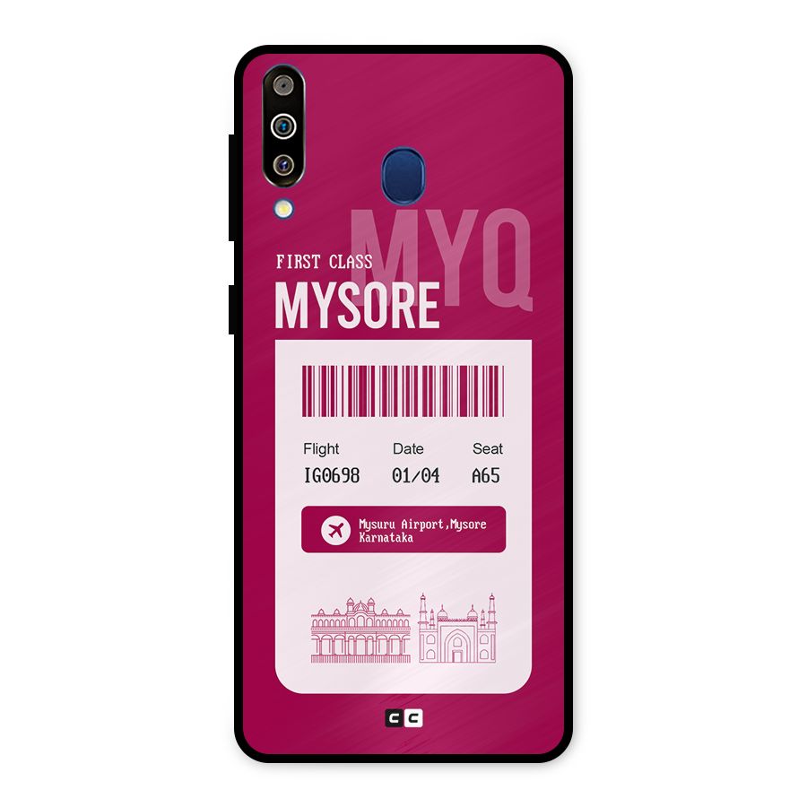 Mysore Boarding Pass Metal Back Case for Galaxy M30