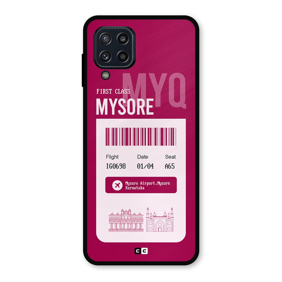 Mysore Boarding Pass Metal Back Case for Galaxy M32