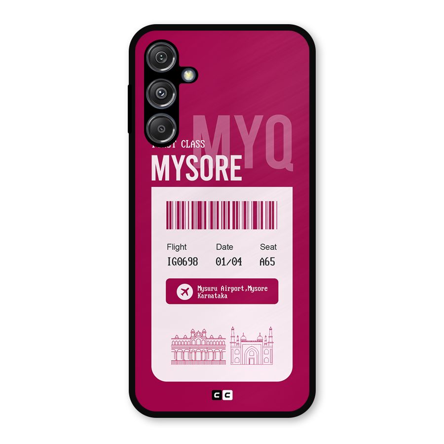 Mysore Boarding Pass Metal Back Case for Galaxy M34 5G