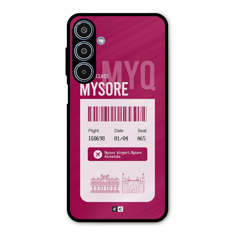 Mysore Boarding Pass Metal Back Case for Galaxy M35