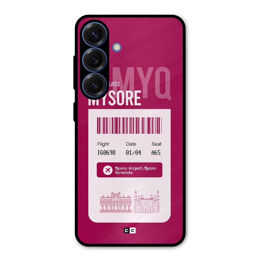 Mysore Boarding Pass Metal Back Case for Galaxy S25