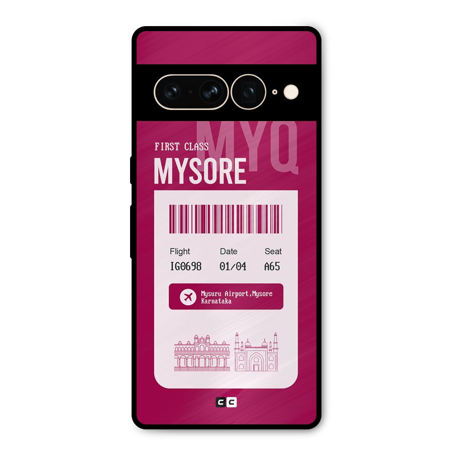 Mysore Boarding Pass Metal Back Case for Google Pixel 7 Pro