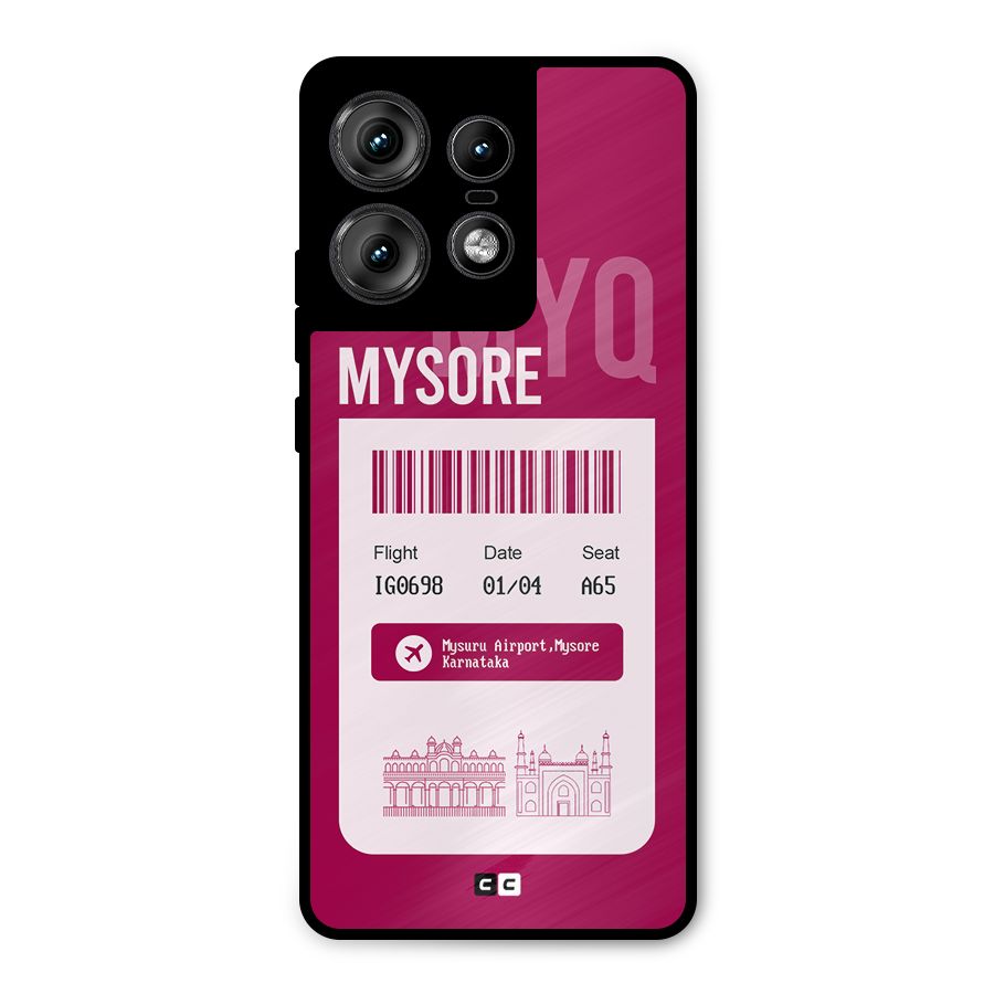 Mysore Boarding Pass Metal Back Case for Motorola Edge 50 Pro