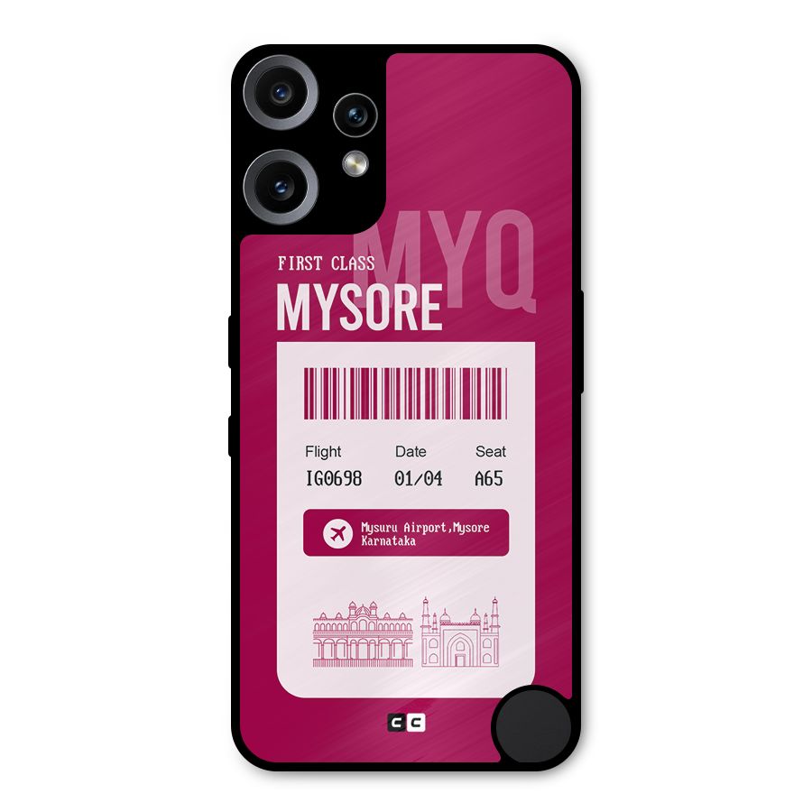 Mysore Boarding Pass Metal Back Case for Nothing CMF Phone 2 Pro