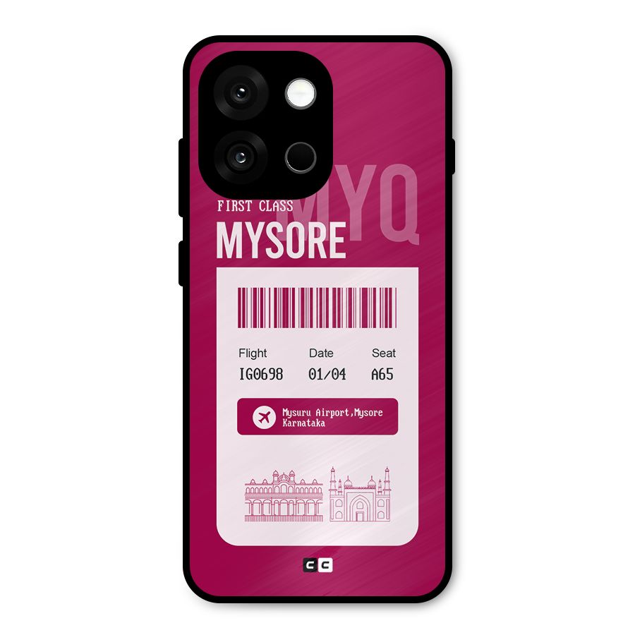 Mysore Boarding Pass Metal Back Case for OnePlus 13s