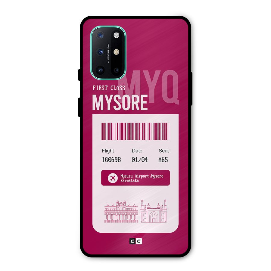Mysore Boarding Pass Metal Back Case for OnePlus 8T