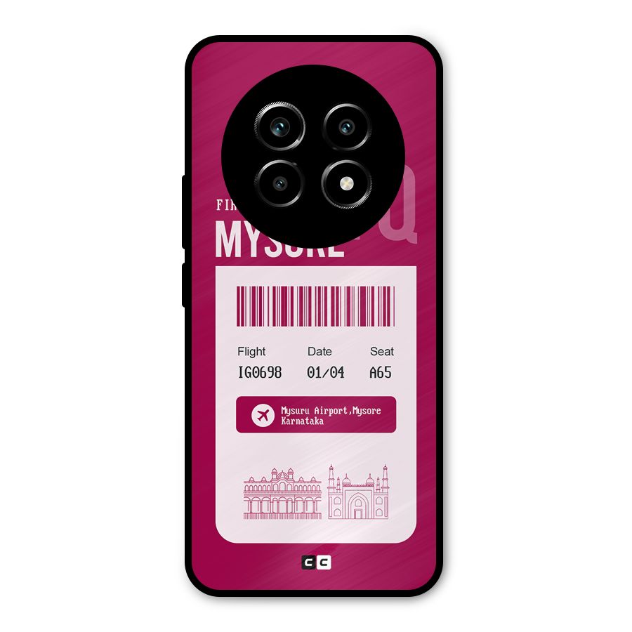 Mysore Boarding Pass Metal Back Case for Realme 13 Pro