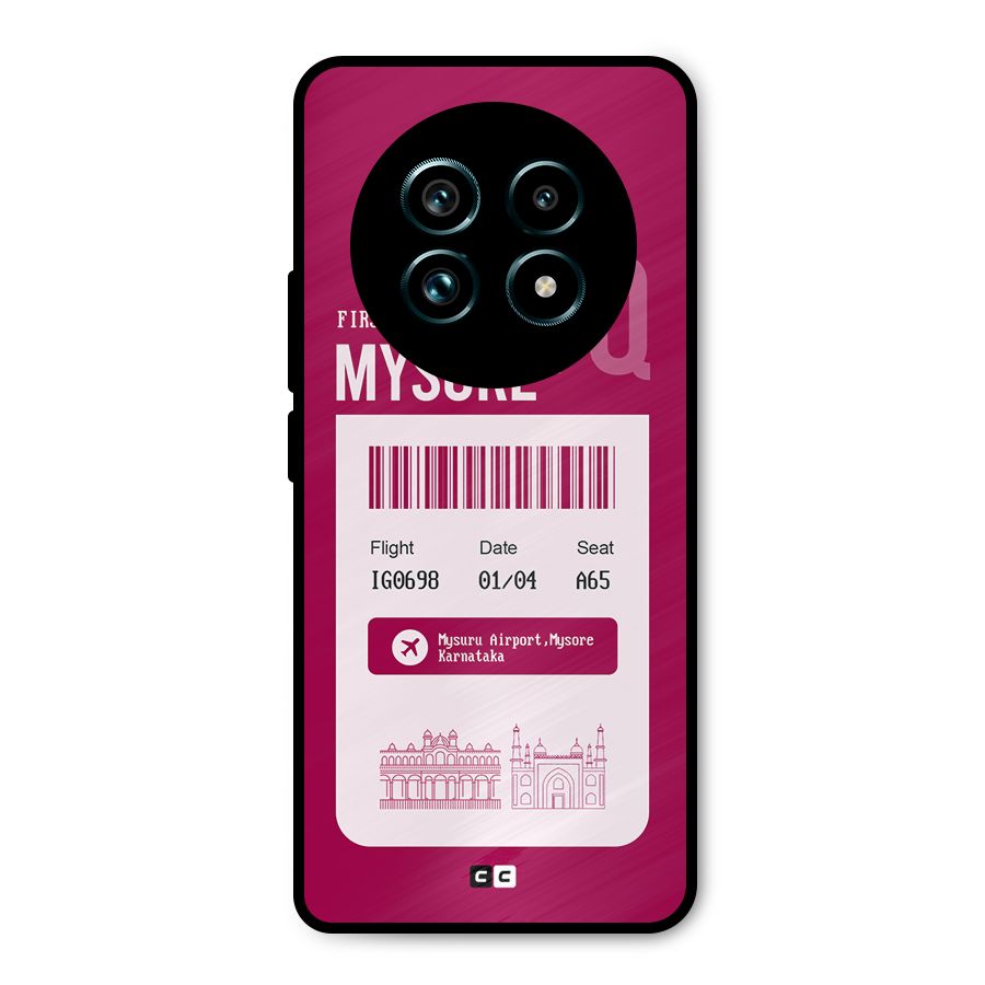 Mysore Boarding Pass Metal Back Case for Realme 13 Pro Plus